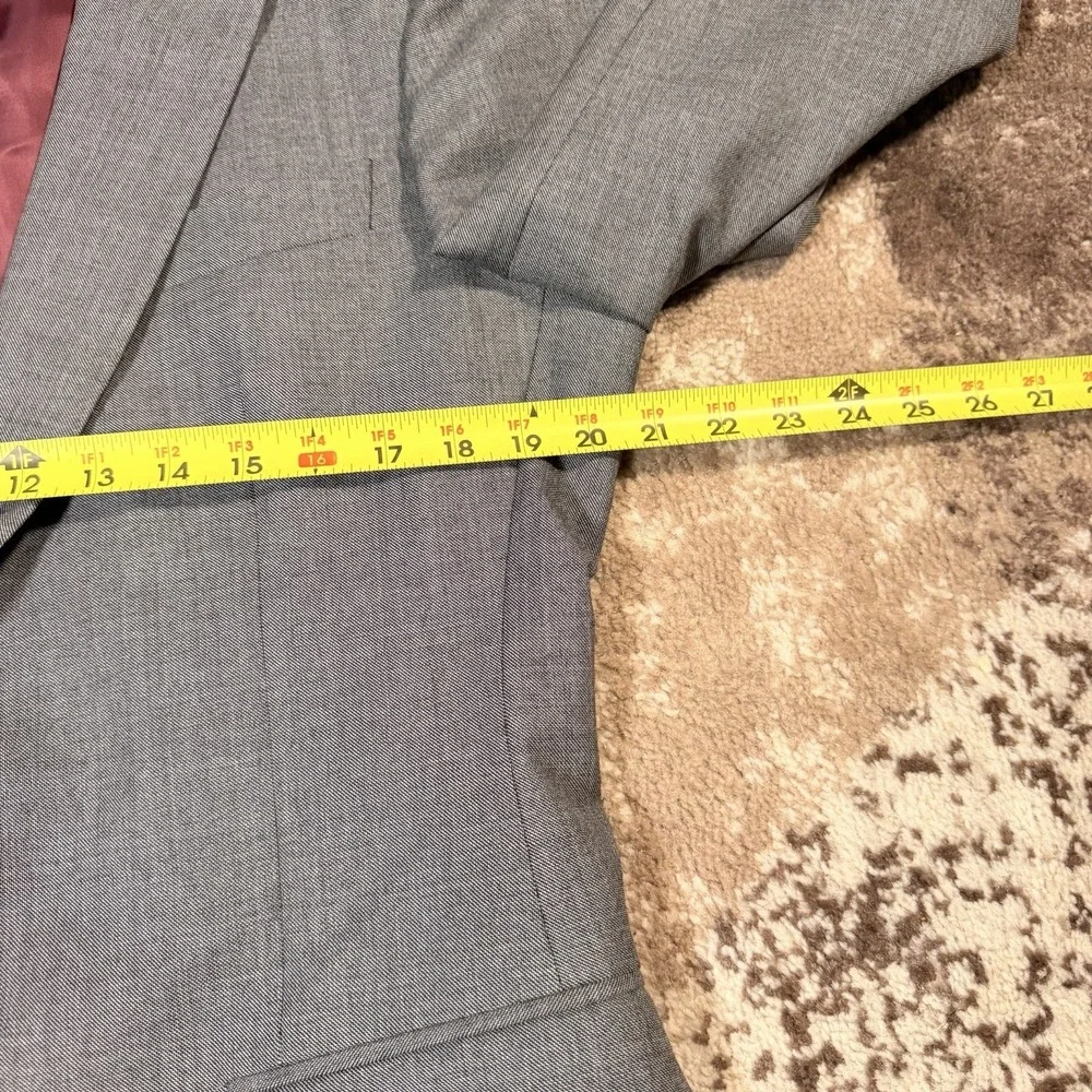 Suitsupply Blazer Jacket Mens 42L‎ Gray Vitale Barberis Canonico Super 110s Wool